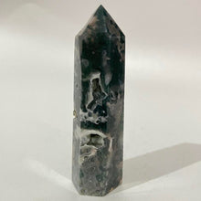 Load image into Gallery viewer, Moss Agate Crystal Tower Point Generator
