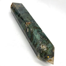 Load image into Gallery viewer, Moss Agate Crystal Tower Point Generator
