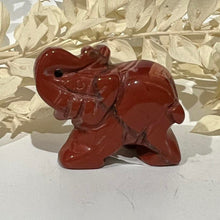 Load image into Gallery viewer, Red Jasper Elephant Crystal Carving
