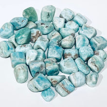 Load image into Gallery viewer, Blue Aragonite Crystal Tumble Stone Tumbled Stone Blue Crystal
