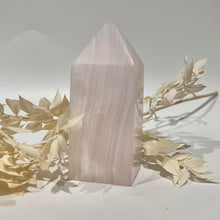 Load image into Gallery viewer, Mangano Calcite  Crystal Tower Obelisk Point
