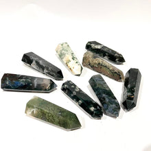 Load image into Gallery viewer, Moss Agate Tower Point Generator Gift
