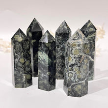 Load image into Gallery viewer, Kambaba Jasper Crystal Tower Point Generator
