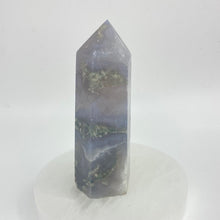 Load image into Gallery viewer, Moss Agate Crystal Tower Point Generator
