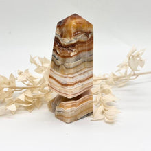 Load image into Gallery viewer, Brown Aragonite Crystal Tower Obelisk Crystal Tower
