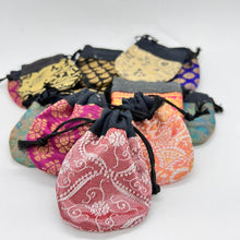 Load image into Gallery viewer, Boho Fabric Pouch / Bag / Drawstring Pouch / Jewellery Pouch Bag Handmade in India
