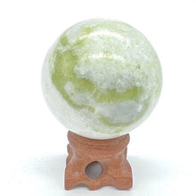 Load image into Gallery viewer, Green Jade Crystal Sphere Crystal Ball Stone
