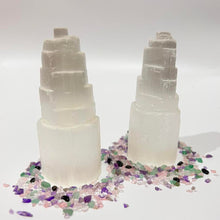 Load image into Gallery viewer, Golden Selenite Crystal Medium Tower
