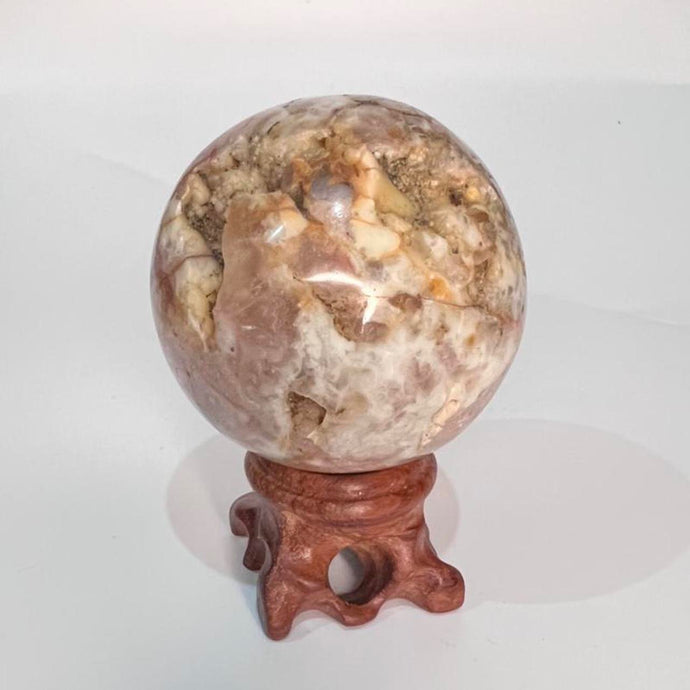 Flower Agate Crystal Sphere Crystal Ball Specimen Gift