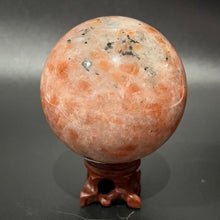 Load image into Gallery viewer, Sunstone Crystal Sphere Crystal Ball Orange Stone Crystal
