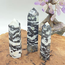 Load image into Gallery viewer, American Zebra Jasper Crystal Tower Point Generator
