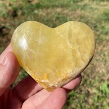 Load image into Gallery viewer, Lemon Calcite Heart Crystal Gift for Her
