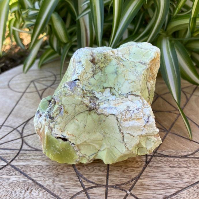 Green Opal Raw Crystal Rock Chunk