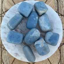 Load image into Gallery viewer, Angelite Tumbled / Tumble Stone / Tumbles
