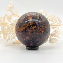 Load image into Gallery viewer, Pegmatite Crystal Sphere ~ Smokey Quartz, Lepidolite, Lithium, Pink Tourmaline Crystal Ball
