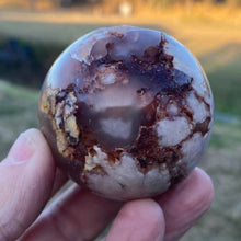 Load image into Gallery viewer, Flower Agate Crystal Sphere Crystal Ball Specimen Gift
