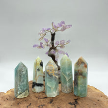 Load image into Gallery viewer, Caribbean Calcite Crystal Tower Point Generator
