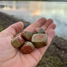 Load image into Gallery viewer, Unakite large Tumble-stone/ tumbled stone Crystal
