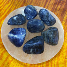 Load image into Gallery viewer, Sodalite Tumbled stone / Tumble Stone.
