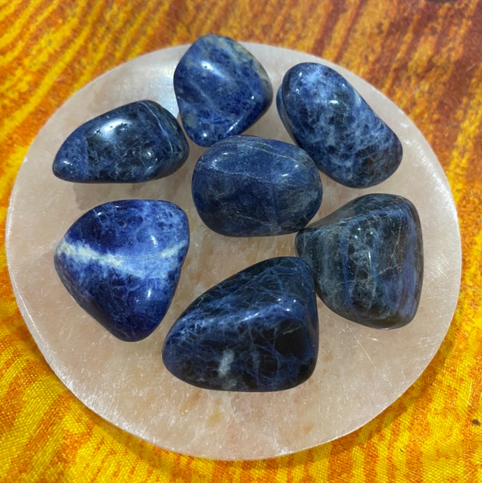 Sodalite Tumbled stone / Tumble Stone.