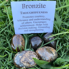 Load image into Gallery viewer, Bronzite Tumble Stone  / Tumbled Stone Crystal
