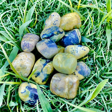 Load image into Gallery viewer, Yellow Serpentine Tumble-stone / tumbled stone
