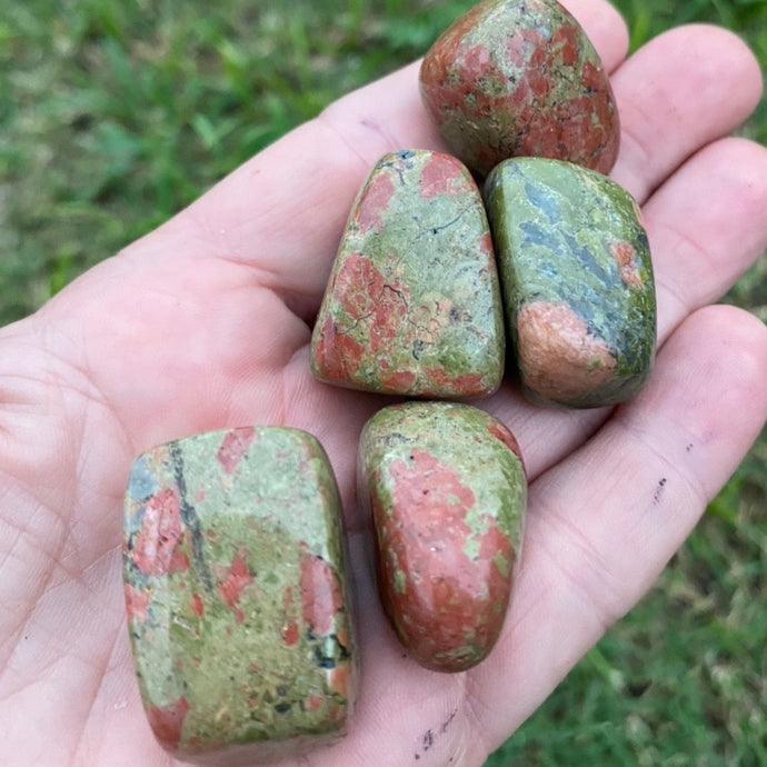 Unakite large Tumble-stone/ tumbled stone Crystal