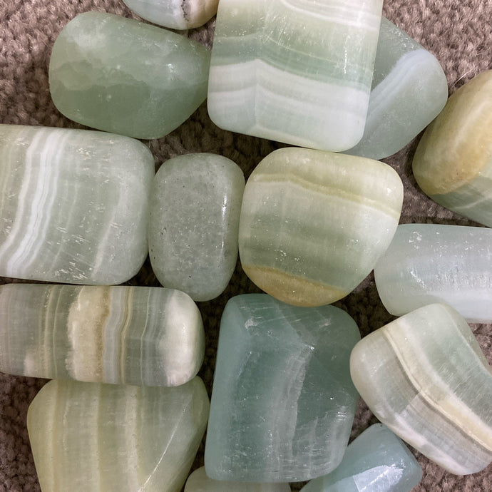 Pistachio Calcite Tumble / Tumbled Stone