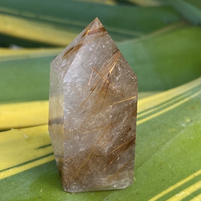 Gold Rutilated / Rutile / Angel Hair Quartz Tower