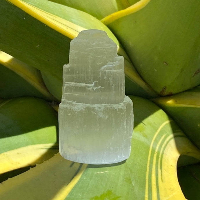 Selenite Crystal Small Tower Raw Selenite Crystal Tower