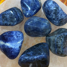 Load image into Gallery viewer, Sodalite Tumbled stone / Tumble Stone.
