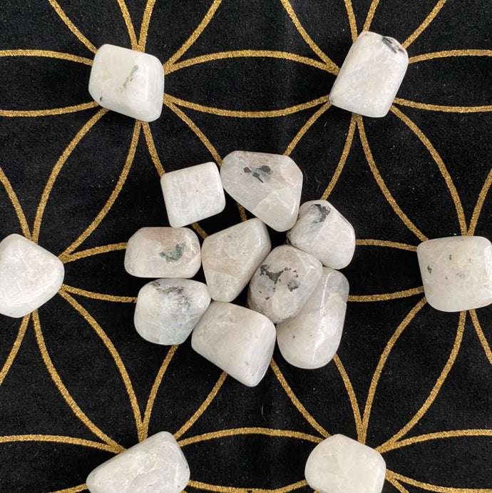 Rainbow Moonstone Tumbled / Tumble Stone Crystal