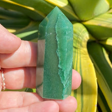 Load image into Gallery viewer, Green Aventurine Crystal Tower Point Generator
