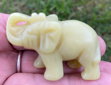 Load image into Gallery viewer, Lemon Crystal Carved Elephant
