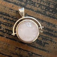 Load image into Gallery viewer, Gemstone Rose Quartz 925 Sterling Silver Necklace Spinner  Designed by Merchants of Venus Jewellery
