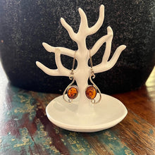 Load image into Gallery viewer, Gemstone Amber 925 Sterling Silver Earrings  Designed by Blue Turtles Silver and Stone Jewellery
